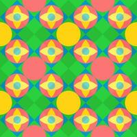 Colorful Abstract Geometric Seamless Pattern Background. vector