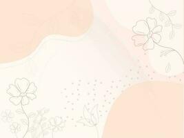Floral Abstract Background With Copy Space. vector
