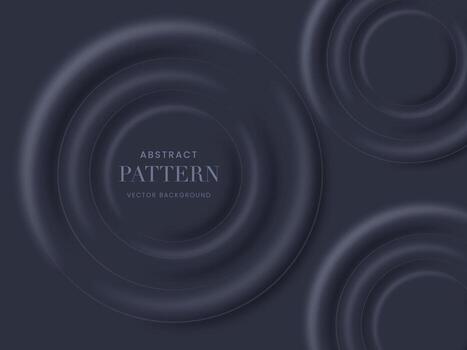Abstract 3D Circles Render Background In Gray Color. vector