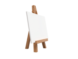blanco houten ezel kalender voor ontwerp presentatie en afdrukken ontwerpen. 3d renderen png