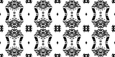 sin costura batik patrón, geométrico tribal patrón se parece étnico bohemio, azteca estilo, ikat estilo.lujo decorativo tela negro y blanco sin costura modelo para famoso pancartas vector