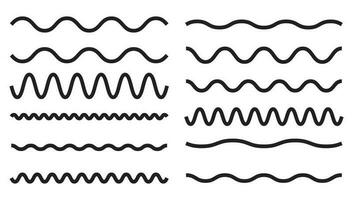 wavy lines seamless pattern background vector