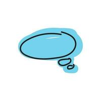 speech bubble and message simple icon vector