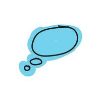 speech bubble and message simple icon vector