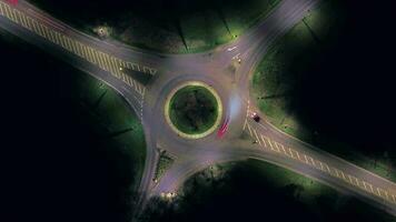 Bird's Eye View of Traffic Using a Roundabout System video