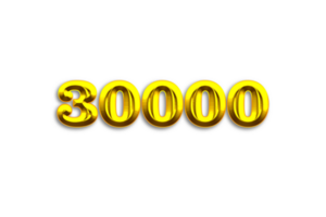 80000 iscritti celebrazione saluto numero con oro design png