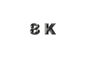 8 k abonnees viering groet aantal met elegant ontwerp png