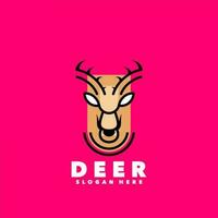 Deer simple Logo vector