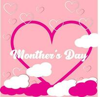 Background pink love monther's day.For banner,etc. vector