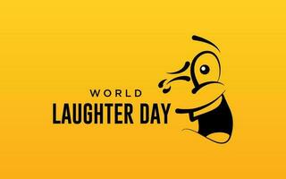World Laughter Day, world laughter day illustration with emoji expressions. vector