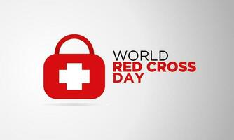 World red cross day concept vector illustration, 8th may red cross health concept with vector elements.