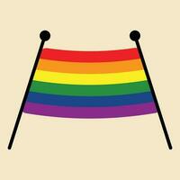 Pride Banner, Happy Pride Element, LGBTQ Flag vector