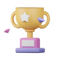 trofeo con estrella logo icono png