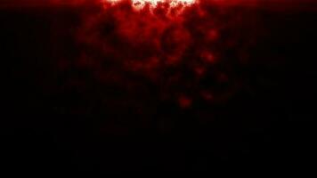 Haut centre lueur Orange rouge des nuages éclat des rayons video