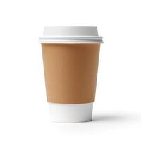 Coffee to go isolated. Illustration photo