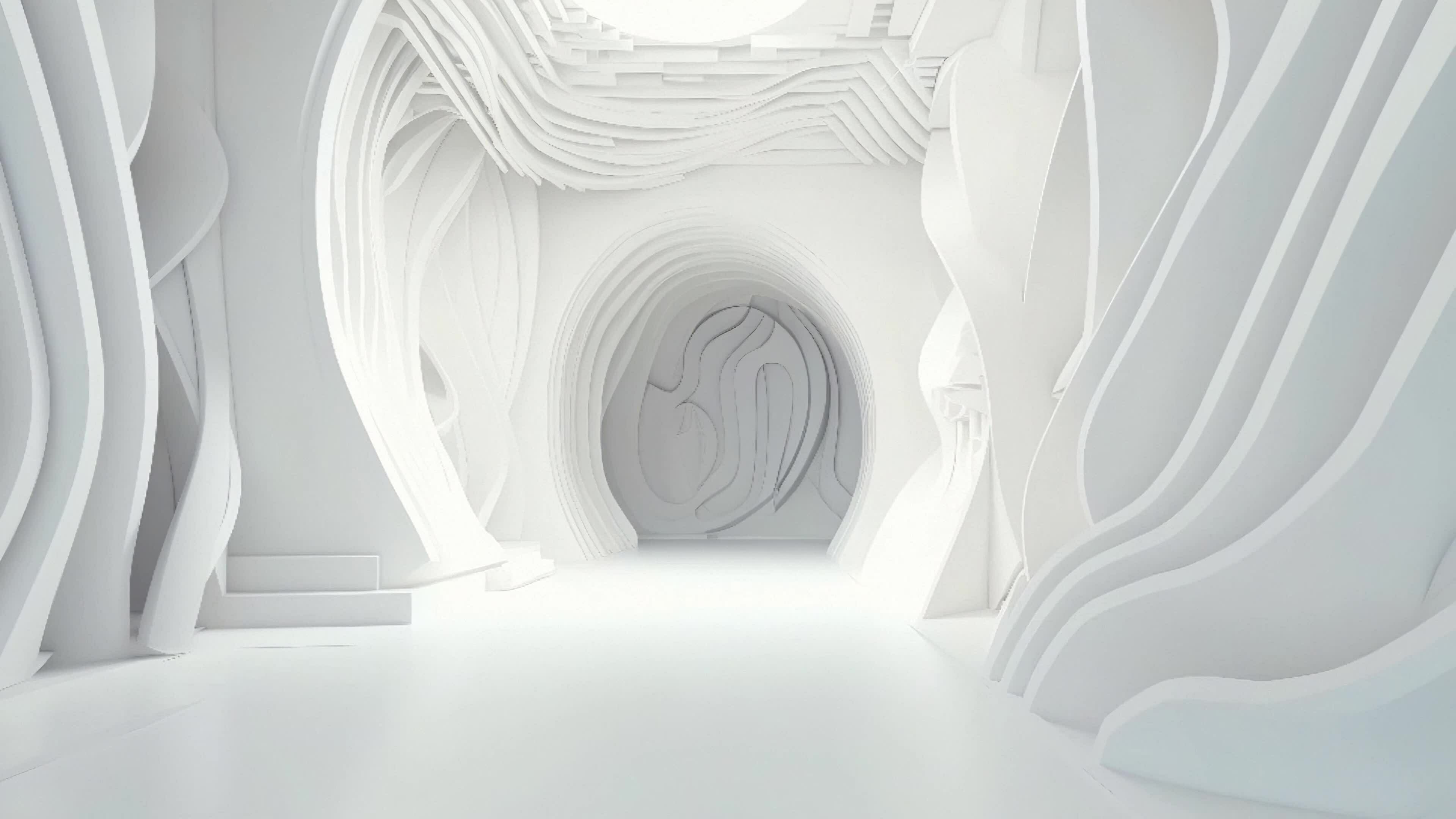 The room has an allwhite color shake in with hypothetical plans