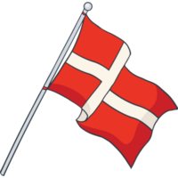 Flagge von Dänemark png