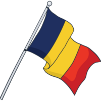 Flagge von Tschad png