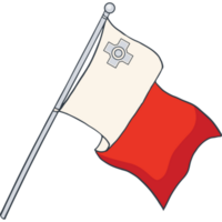 Flagge von Malta, National Flagge png
