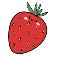 cute smile strawberry png