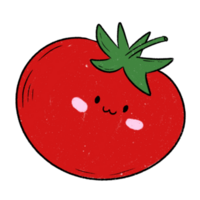 lindo personaje de tomate png