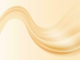 Abstract Wavy Silk Background In Pastel Orange Color. vector