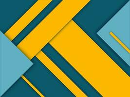 Yellow and blue color material design background. vector