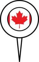 Canadá bandera alfiler ubicación icono. png