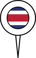 costa rica vlag pin plaats icoon. png