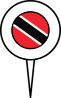 Trinidad und Tobago Flagge Stift Ort Symbol. png