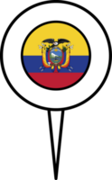 Ecuador vlag pin plaats icoon. png