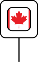 Canadá bandera cuadrado alfiler icono. png