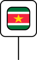 Surinam bandera cuadrado alfiler icono. png