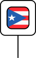 puerto rico flagga fyrkant stift ikon. png