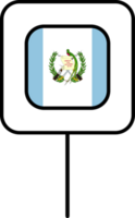 Guatemala bandera cuadrado alfiler icono. png