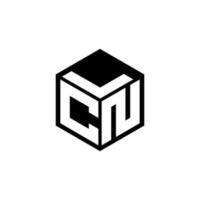 CNL letter logo design in illustration. Vector logo, calligraphy designs for logo, Poster, Invitation, etc.