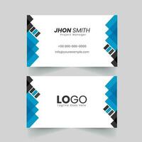 Abstract Business Or Visiting Card In Front And Back Side. vector