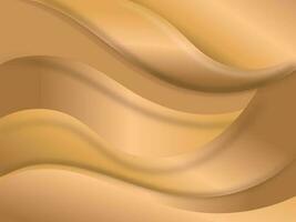 Abstract Wave Over Brown Background. vector