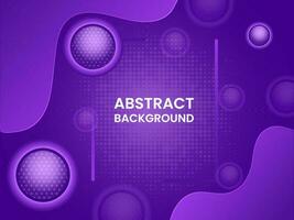 Abstract Halftone Purple Background With 3D Balls Or Sphere. vector