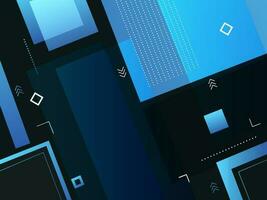 Abstract Geometric Background In Blue And Teal Color. vector