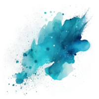 Blue paint splash cutout png