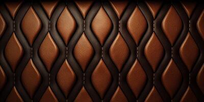 Leather texture background. Created photo