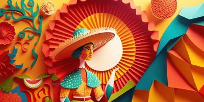 Festa junina background, Brazilian party and Latin american festival. photo