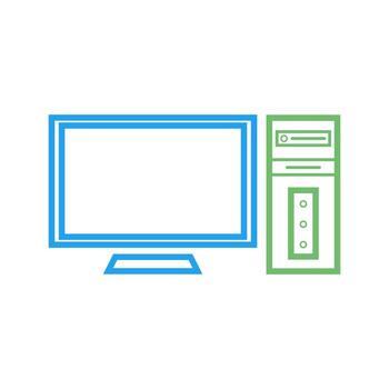 Computer Vector Icon