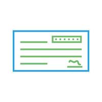 Cheque Vector Icon