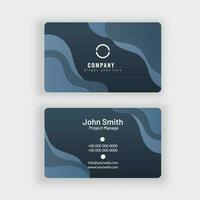 Abstract professional business card or visiting card set. vector