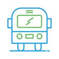 icono de vector de autobús escolar