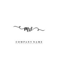 MV Initial beauty floral logo template vector