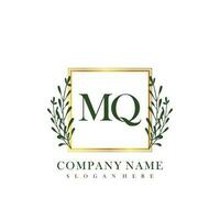 MQ Initial beauty floral logo template vector