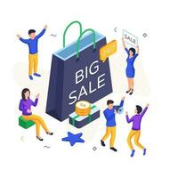 An illustration design of big sale vector